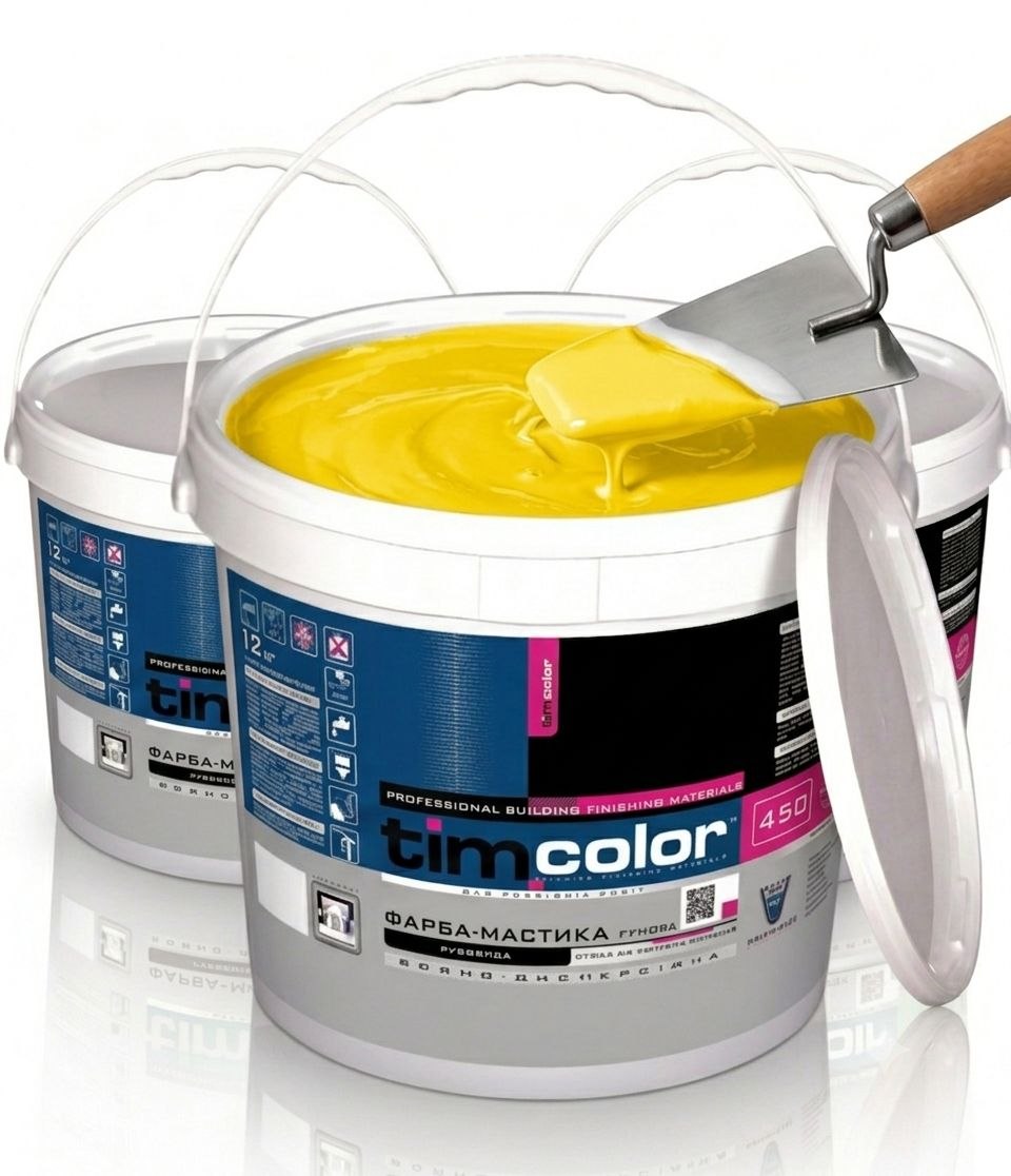 Фарба-мастика гумова TimColor 450 (Акрилова, водно-дисперсійна)