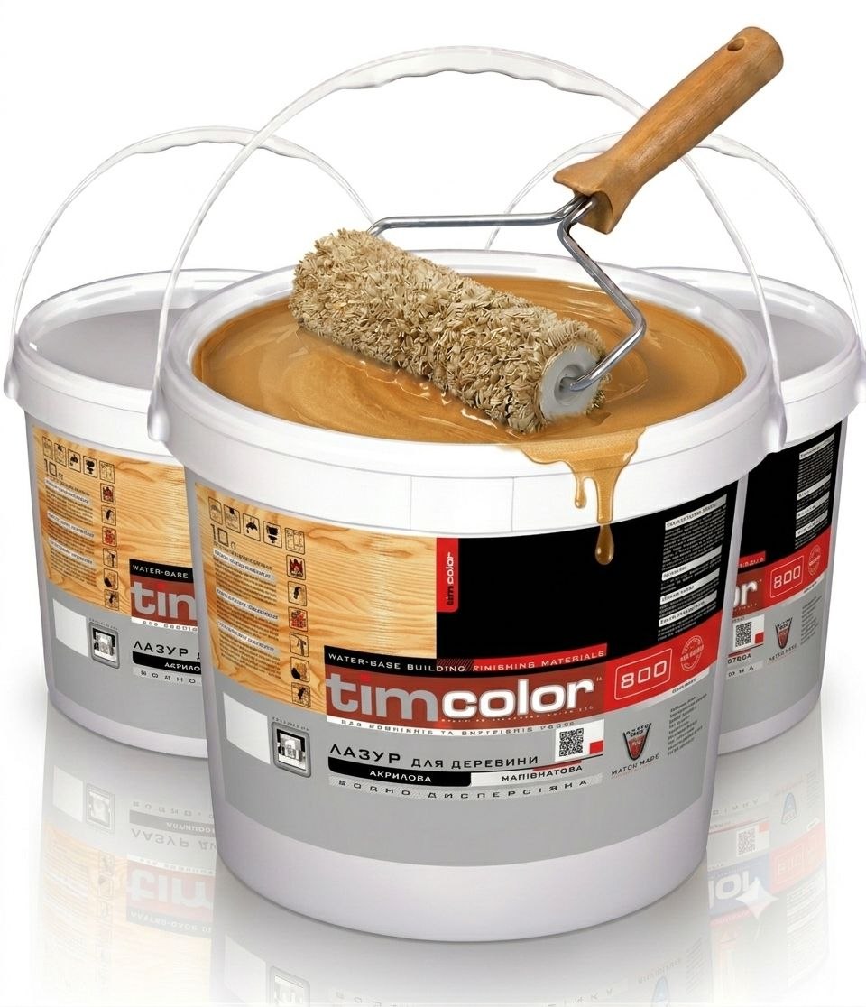 Лазур для деревини TimColor 800 (Акрилова, водно-дисперсійна)